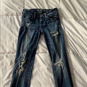 American Eagle Skinny Ripped Jeans